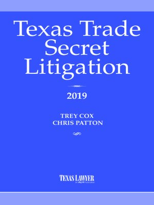 cover image of Texas Trade Secret Litigation
